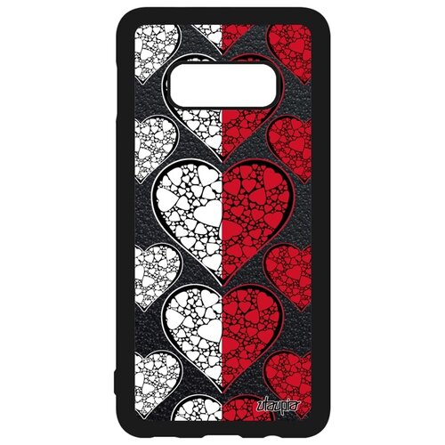 фото Чехол на мобильный samsung galaxy s10e, "флаг монако с сердцем" любовь патриот utaupia