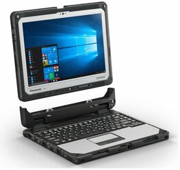 12" Ноутбук Panasonic TOUGHBOOK CF-33DNHAAN9 (2160x1440, Intel Core i5 2.4 ГГц, RAM 8 ГБ, SSD 256 ГБ, Win7 Prof), CF-33DNHAAN9, серебристый/черный