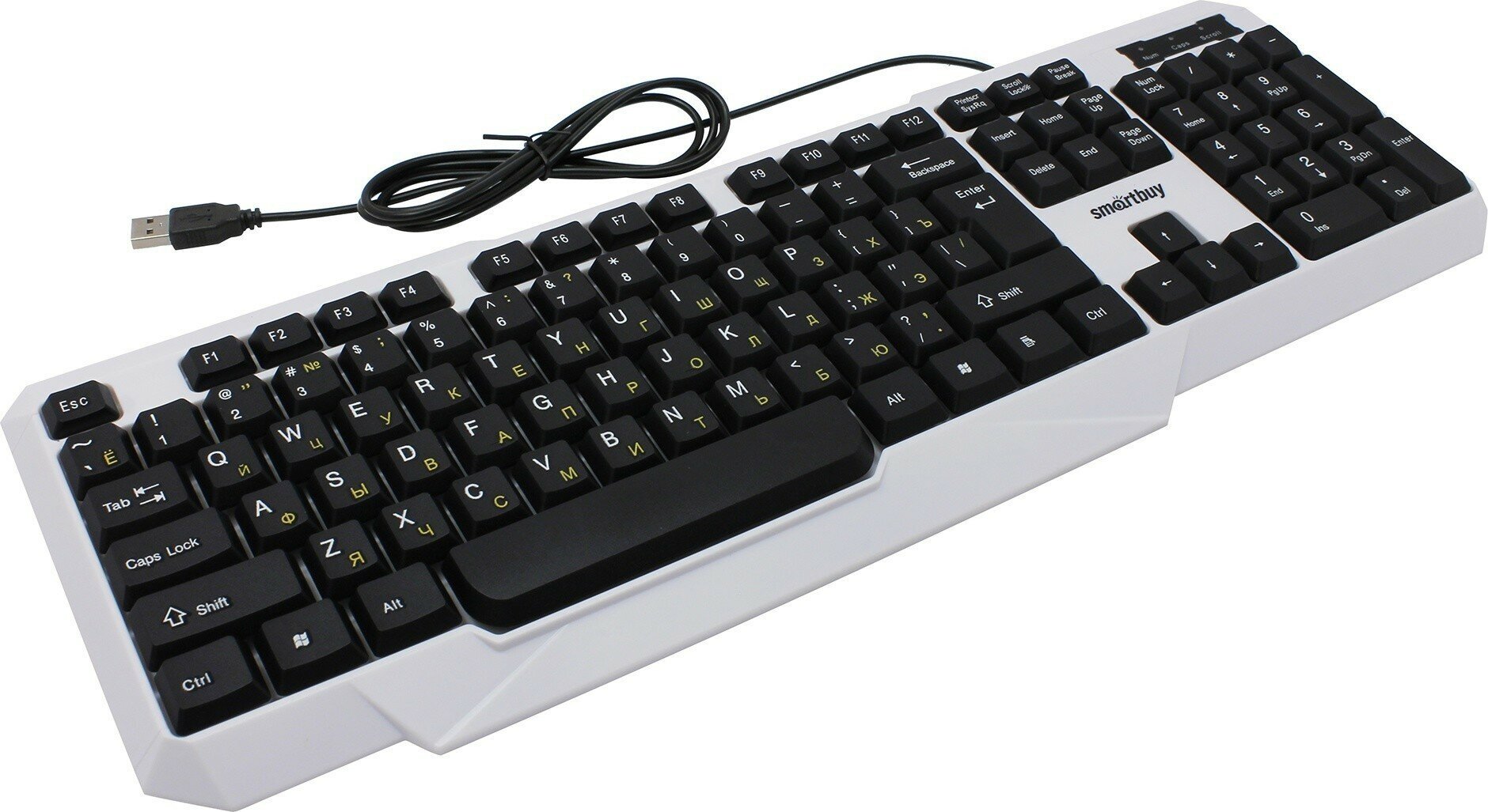 Клавиатура SmartBuy ONE 333 Black-White USB белый