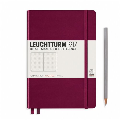 Записная книга Leuchtturm1917 359695 винный A5, 124 листа, винный