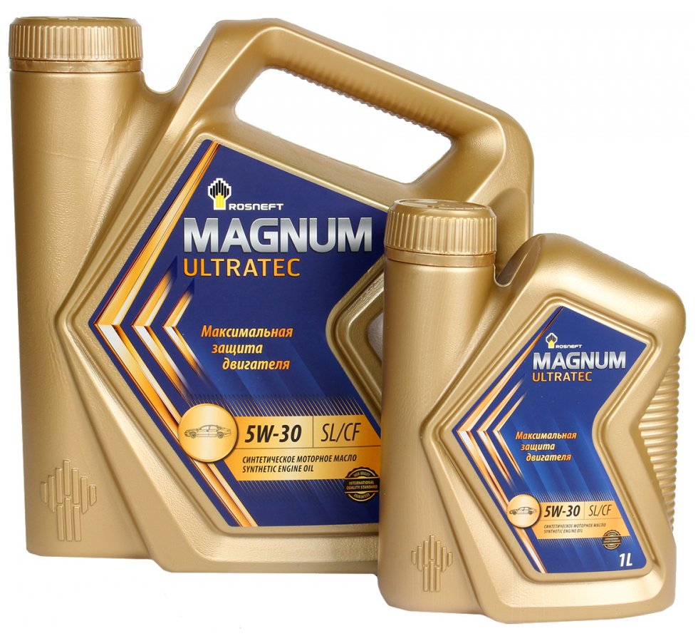 Синтетическое моторное масло Роснефть Magnum Ultratec 5W-30, 5 л