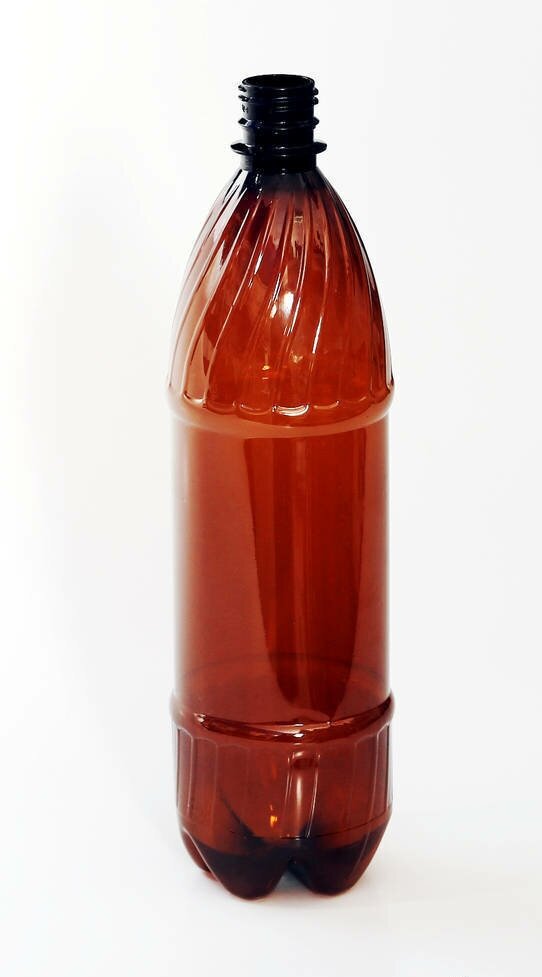 Бутылка пластиковая для напитков коричневый , 0,5 л, 100 штук