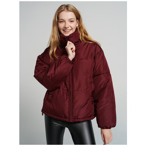 фото Куртка на синтепоне твое a6566 размер xs, бордовый, women