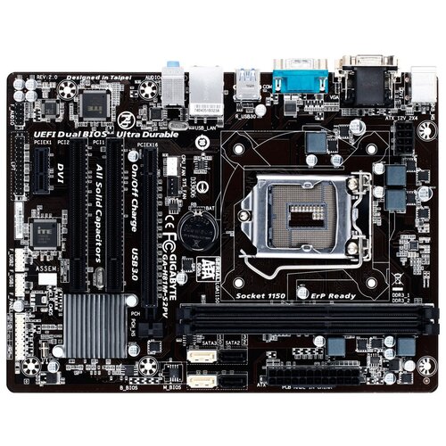 Материнская плата GIGABYTE GA-H81M-S2PV rev 20 537900₽
