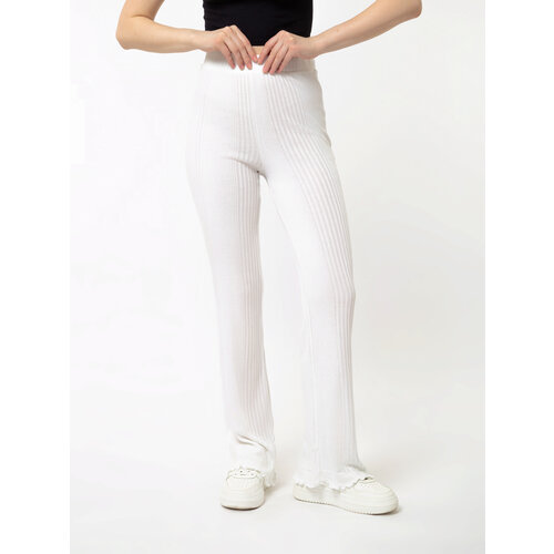 Брюки Zara, размер S, белый брюки zara размер s синий