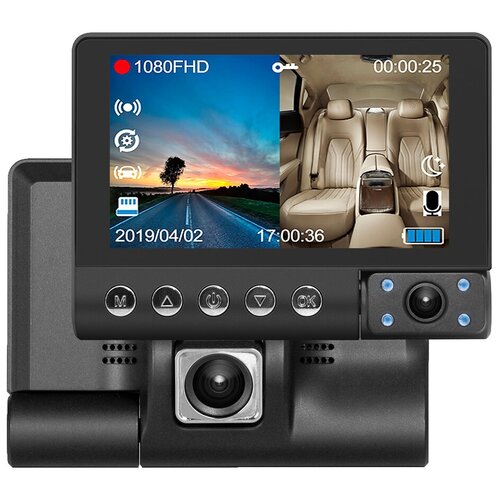 Видеорегистратор Blackview XZ3, 3 камеры, черный