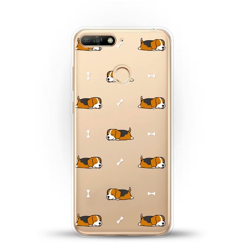 фото Силиконовый чехол бигли спят на honor 7a pro andy & paul