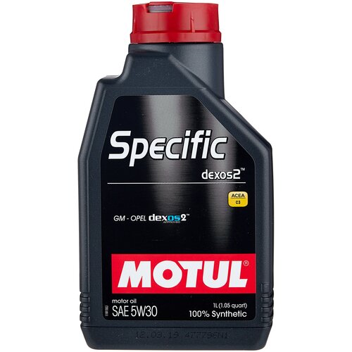 фото Синтетическое моторное масло motul specific dexos2 5w30 1 л