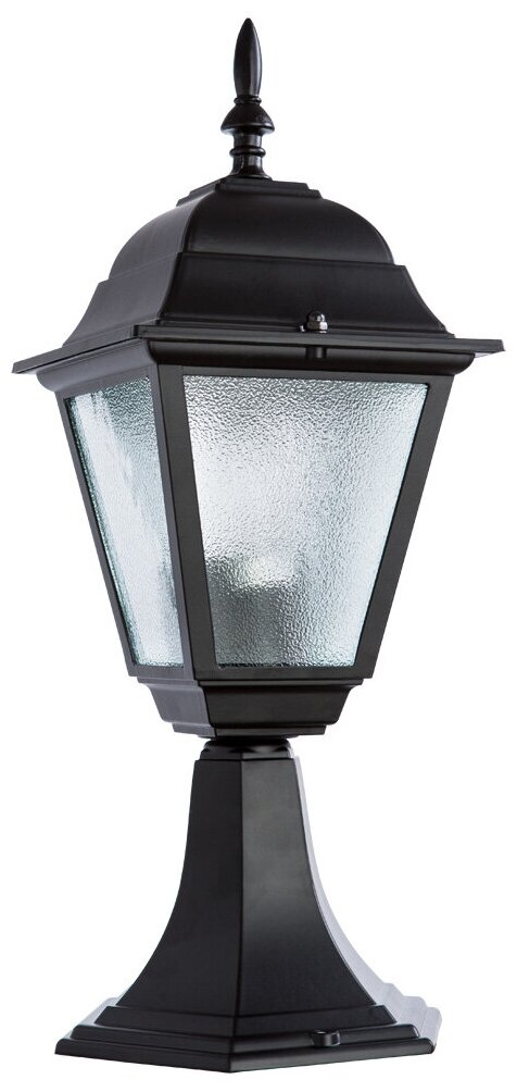 Arte Lamp Уличный светильник Bremen A1014FN-1BK, E27, 60 Вт, цвет арматуры: черный, цвет плафона бесцветный