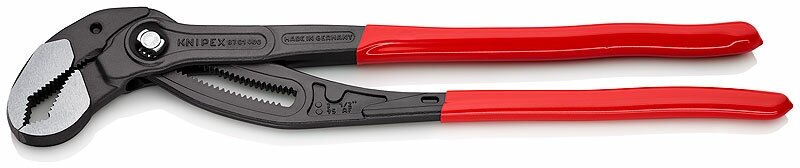 Клещи переставные COBRA, зев 90 мм, длина 400 мм, фосфатированные, обливные ручки, SB Knipex KN-8701400SB