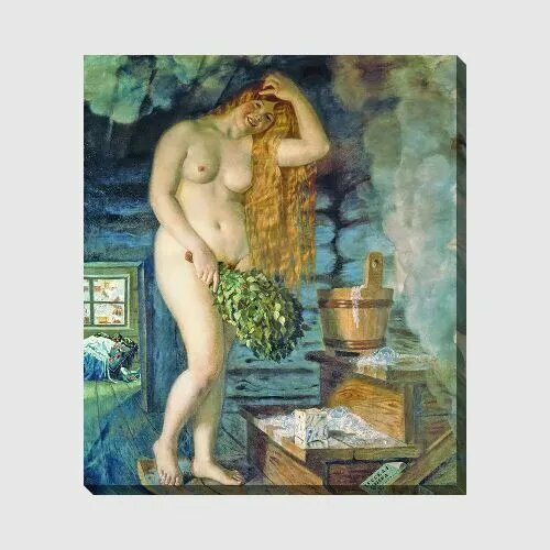 Картина на холсте Русская Венера Кустодиев Борис, 60*69 см