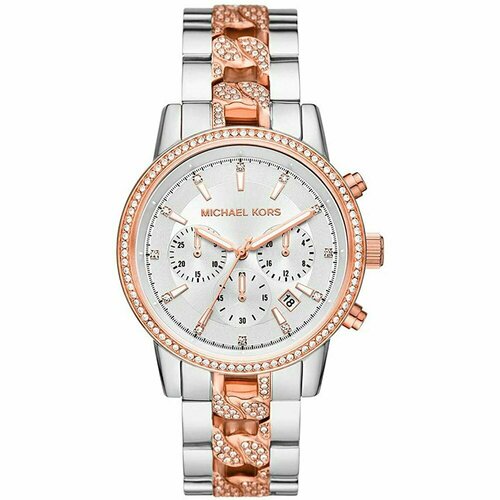 фото Наручные часы michael kors ritz, золотистый/серебристый