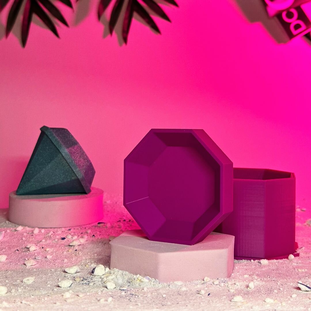 3D форма для бомбочек Алмаз 7 см