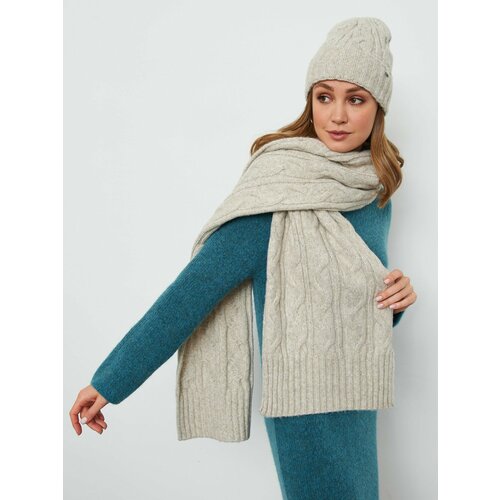 фото Шарф gerry weber для женщин,200х30 см, универсальный, бежевый