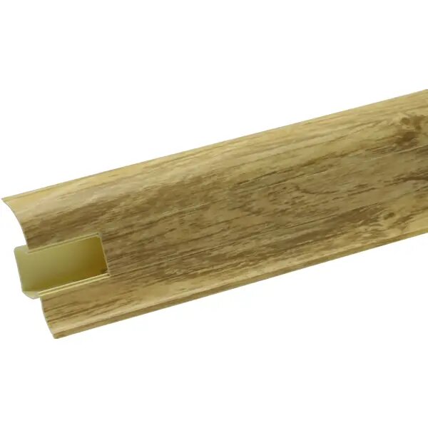 фото Плинтус напольный Artens ПВХ Дуб Беленый 5.5 см 2.5 м