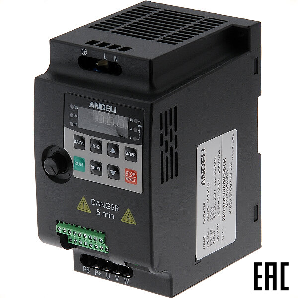 Преобразователь частоты ADL200MN-2RG2GB-S2 2,2кВт 1 фаза 220В ADL25-004 ANDELI