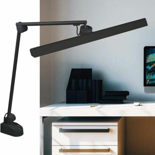 Светильник настольный 18W UL-00011748 ULM-D116 3000-6500K-DIM BLACK на струбцине черный