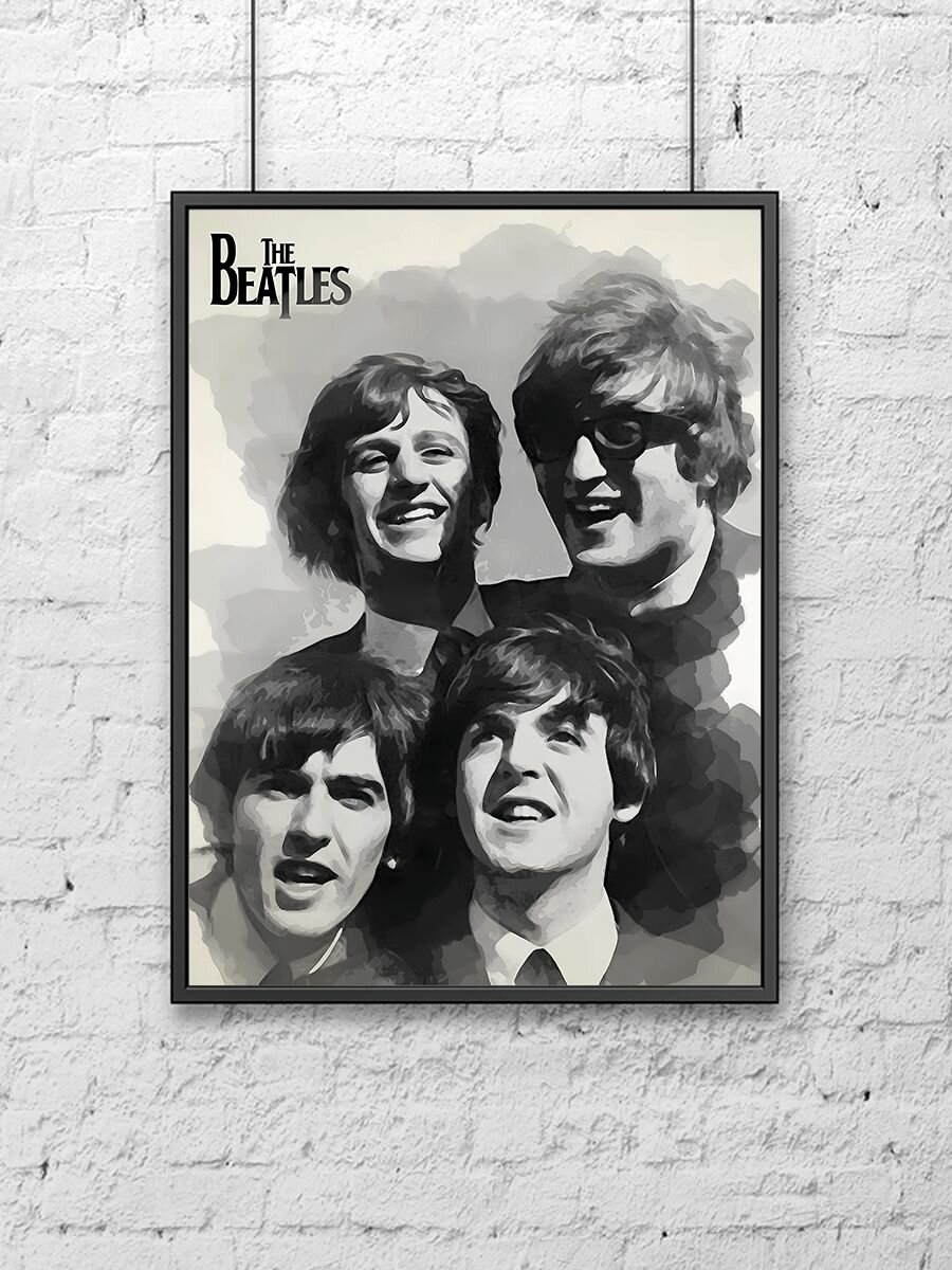 Постер для интерьера на стену (30х40 см). Группа The Beatles