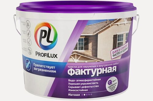 Изображение товара Profilux / Профилюкс ВД краска фасадная фактурная 16кг