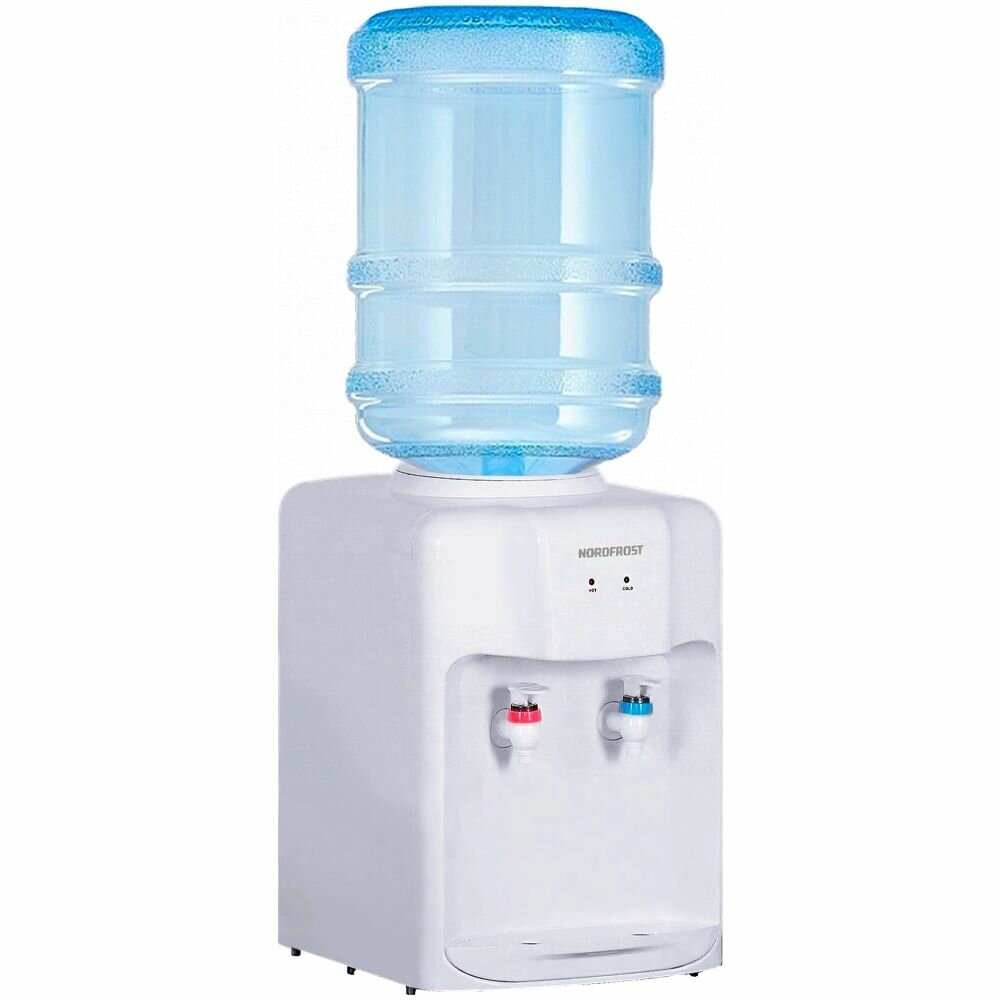 Кулер для воды NORDFROST D 10W настольный, электронное охлаждение и нагрев, белый