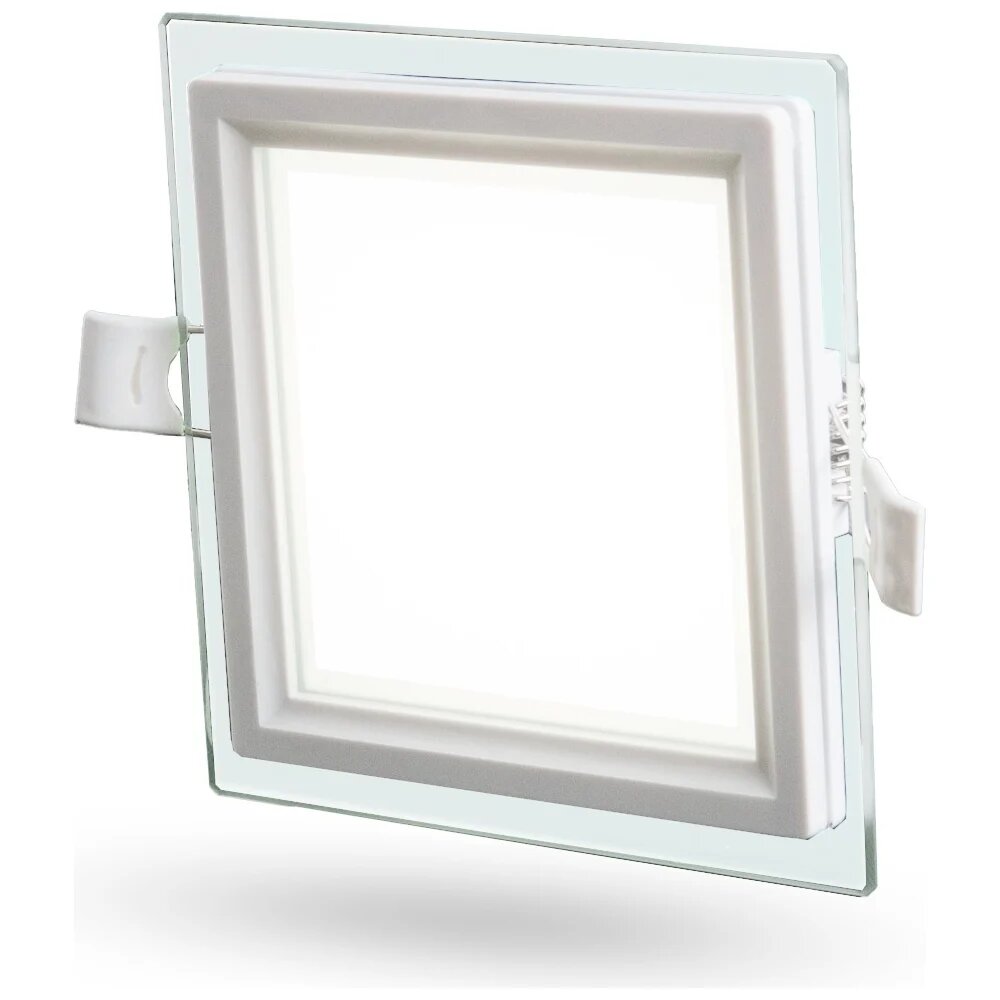 Светильник со стеклом 9W 4200K квадрат Datts Slim Glass Panel 9W 4200K square