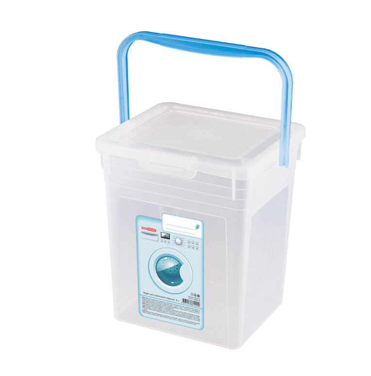 Контейнер для стирального порошка 8 л прозрачный