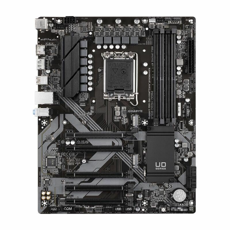 Материнская плата Gigabyte B760 DS3H DDR4, Socket1700, Intel B760, 4xDDR4, 2PCI-Ex16, 4SATA3, 7.1-ch, GLAN, 3 USB 3.2, 2 USB Type-C, HDMI, DP, ATX, Retail