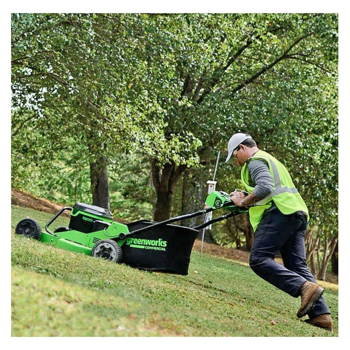 Изображение Газонокосилка аккумуляторная GREENWORKS 2519207 82V, без АКБ и ЗУ