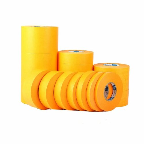 Желтая малярная лента 8 мм 50 м 207₽