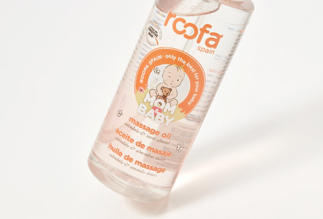 Картинки Roofa spainBaby Massage oil With Sweet Almond | Нежное массажное масло