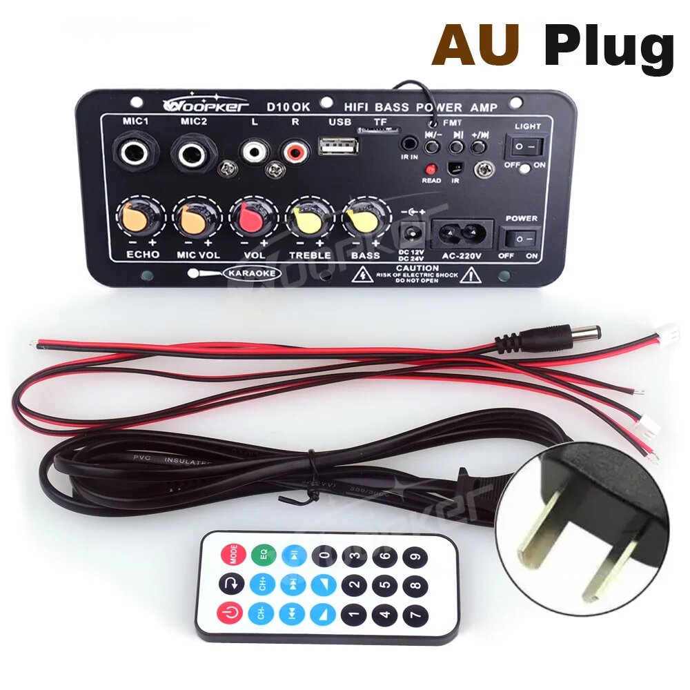 Woopker D10 Моноусилитель для динамиков 8-12 дюймов, AU Plug