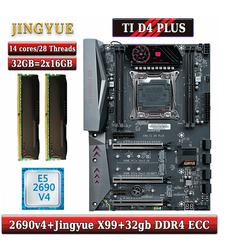 Комплект X99 Titanium D4XEON E5-2690v4DDR4 32GB 3200mgz REG ECC2x16GB 18315₽