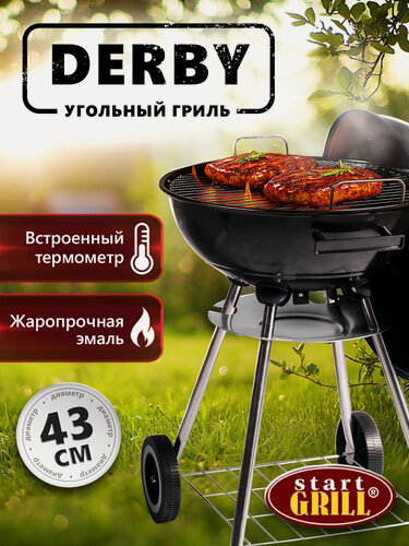 Изображение товара Гриль угольный круглый DERBY TERM 17 дюймов (43,5 см)