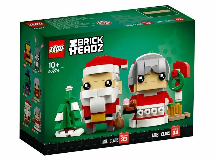 Конструктор LEGO BrickHeadz Семья Деда Мороза (LEGO 40274)