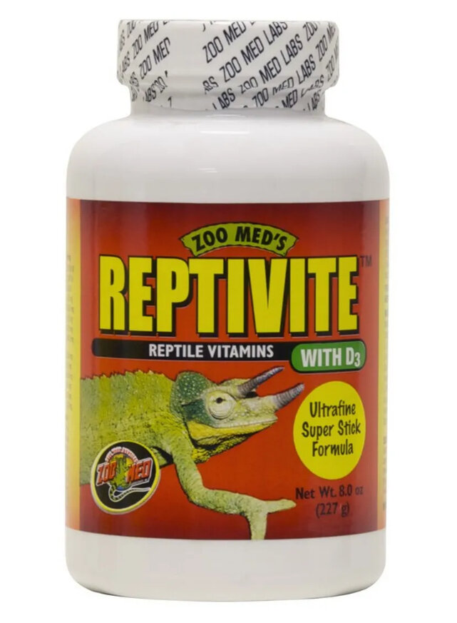 Кальций с мультивитаминами для рептилий с Д3 ZooMed Repti ReptiVite with D3 227 г