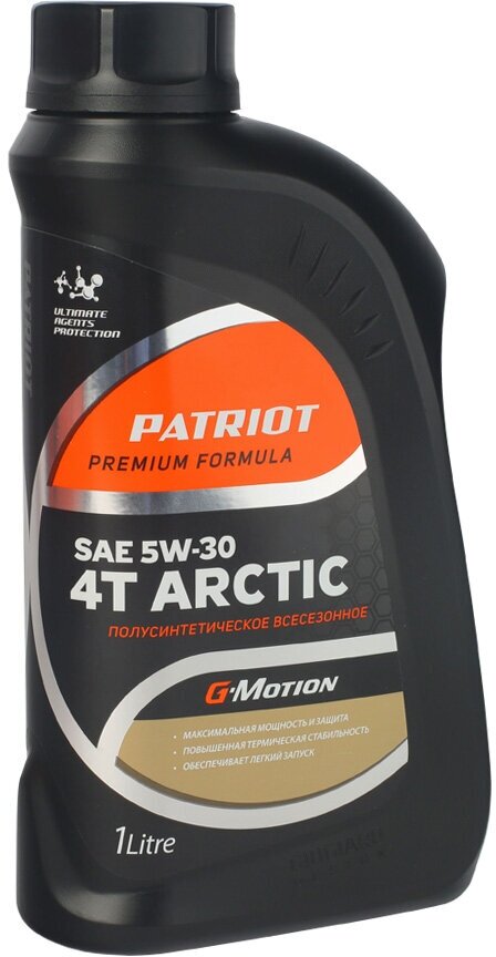 Масло полусинтетическое Patriot 1 л для 4-х тактных двигателей зимнее SAE 5W30 (850030100)