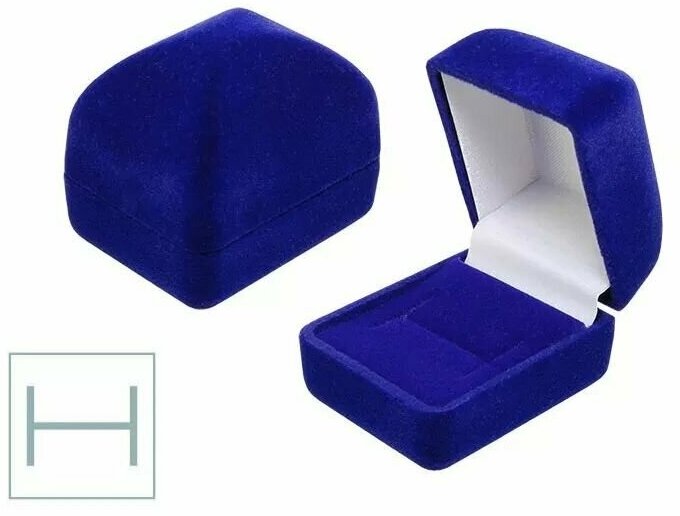 Подарочная упаковка для кольца MAGIC GIFT. Пирамида. Размер 36х45х39 мм. Цвет- темно-синий