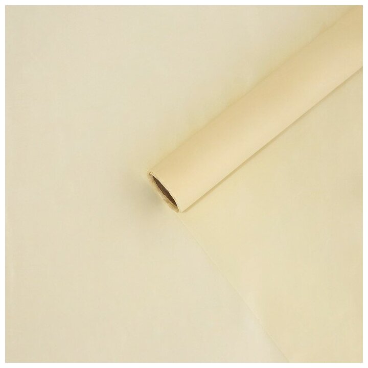 фото Пленка тишью влагостойкая «Слоновая кость», 0.6 x 8 м, 30мкм