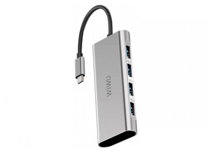 Адаптер-переходник Wiwu Apollo A440 USB 4 серый