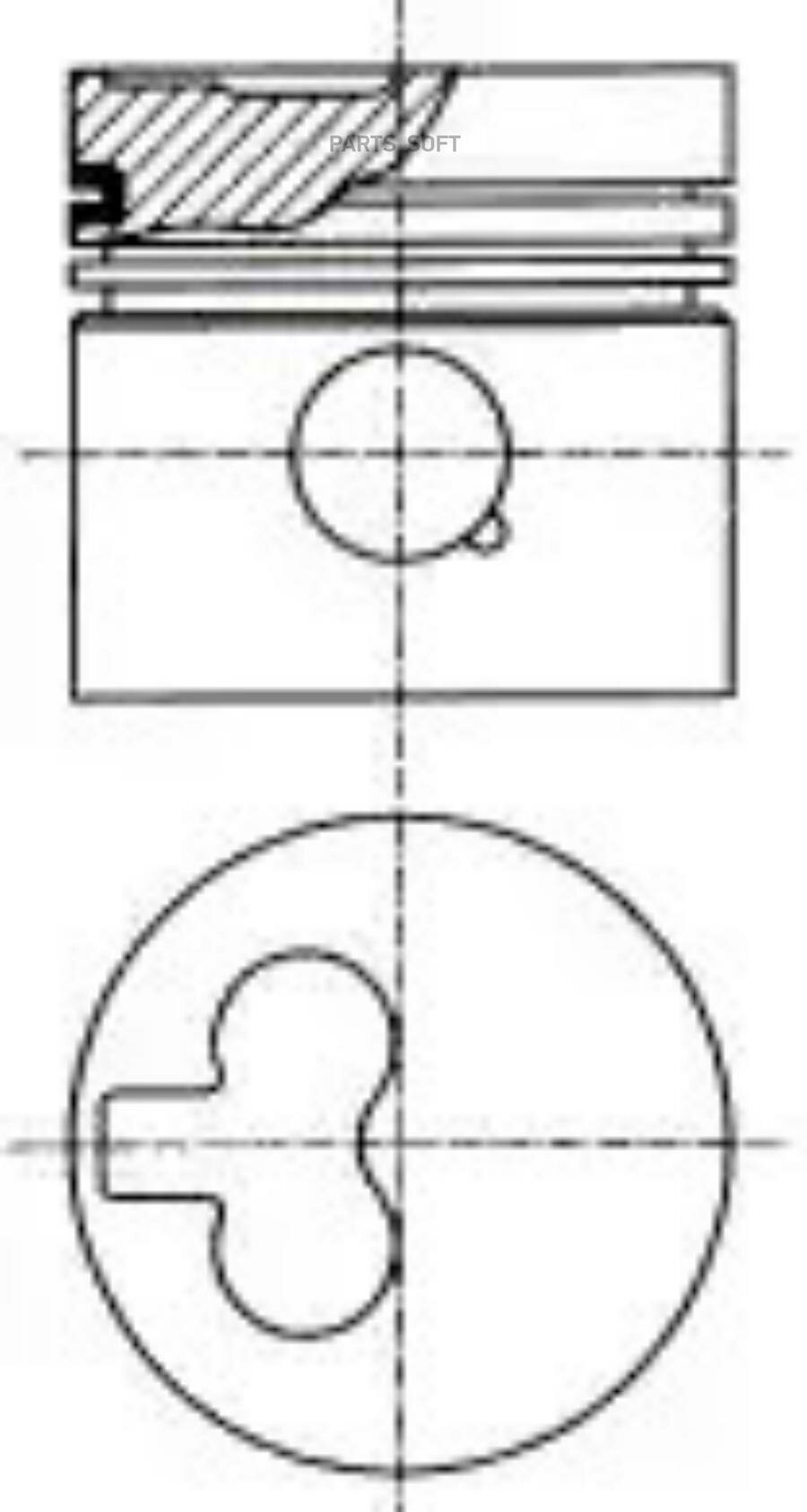 Поршень Dm.79.50x1.75x2.0x3.0 +1.00 Цена За 1 Шт Audi/Seat/Vw 1.9Td Mot. aaz/Abl/Ade 91-03 NURAL арт. 87-990111-10