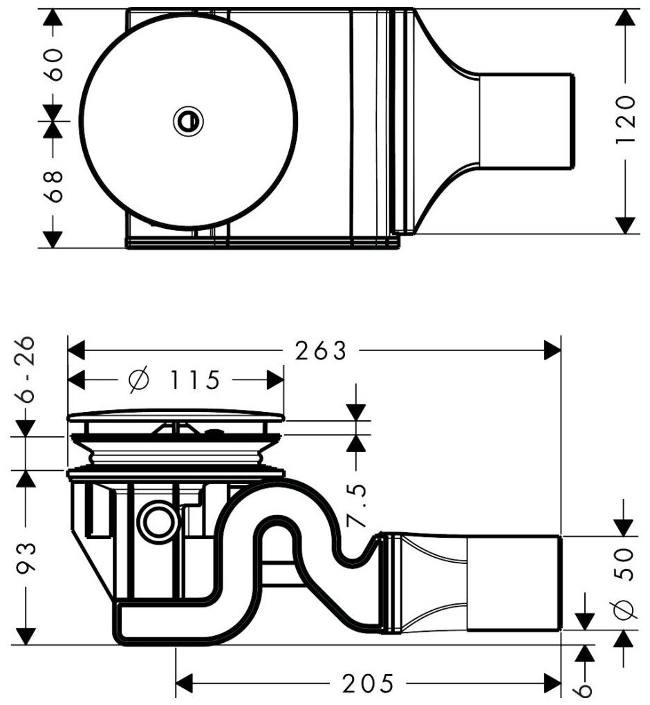 Сифон Hansgrohe - фото №2