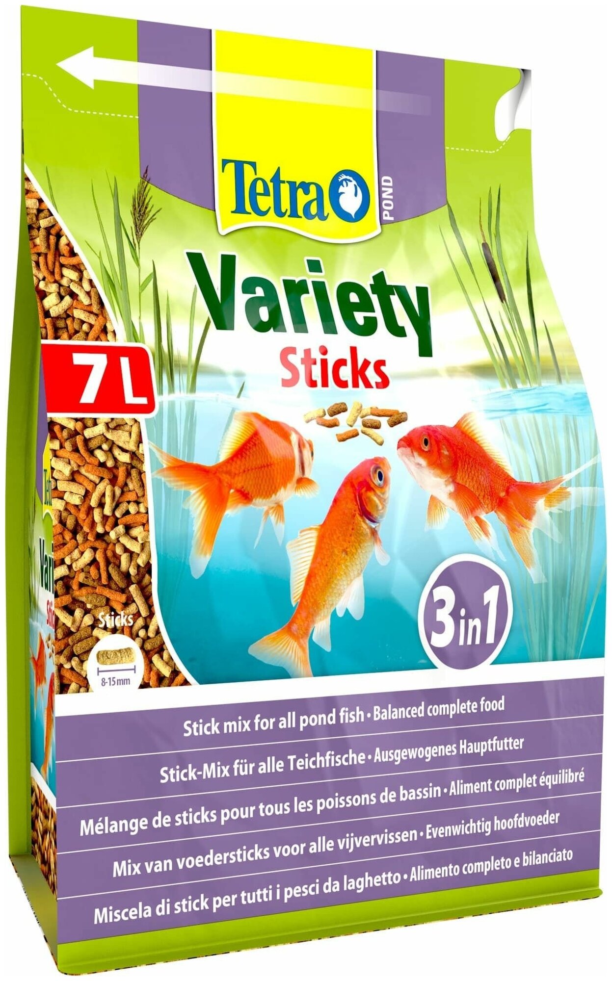 Корм для прудовых рыб Tetra Pond Variety Sticks 7л/1020гр смесь палочки - фотография № 14