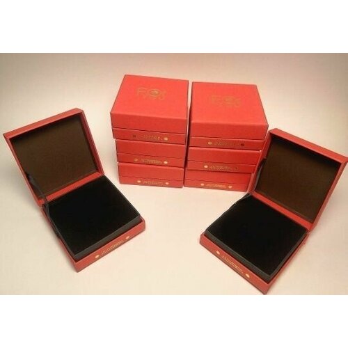 Коробка подарочная для часов, ювелирных украшений (набор 8шт красного цвета)