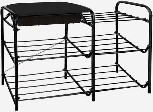 Изображение товара Этажерка с ящиком ЭТП1-1 Nika черный/матовый черный