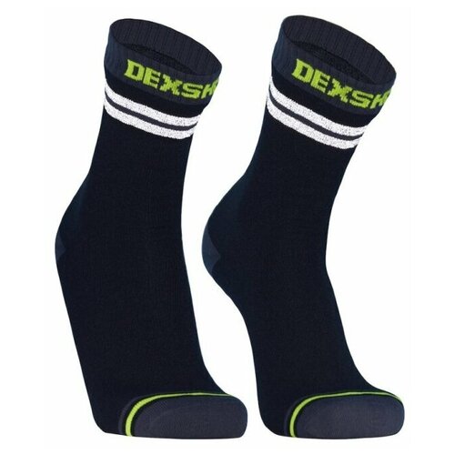 Носки Dexshell Dexshell Водонепроницаемые носки DexShell Pro visibility Cycling L (43-46) Зеленая полоска, DS648HVYL