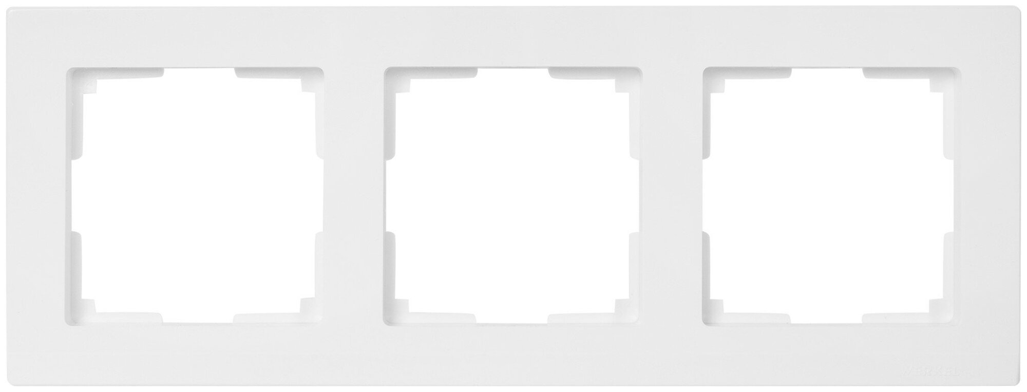 Рамка для розеток и выключателей Werkel Stark 3 поста цвет белый 82125379