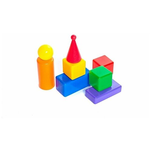 Конструктор пластиковый - Строительный набор Стена-2, 8 элементов, 1 шт