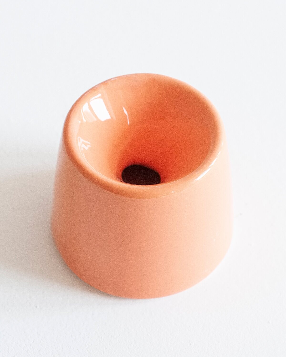 Чернильница Hill&Mill, керамическая, для каллиграфии, 5,5 см х 4,5 см, оранжевая — фото 1