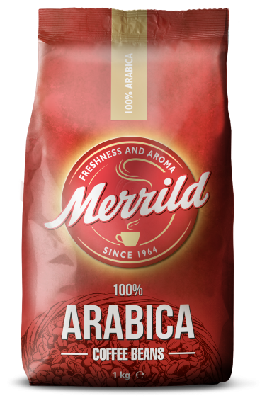 Кофе в зернах Merrild Arabica, 1 кг