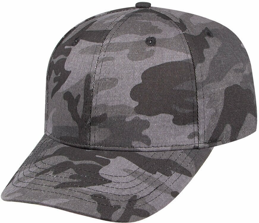 Бейсболка Street Soul K2045 черно-серый камуфляж для мужчин
